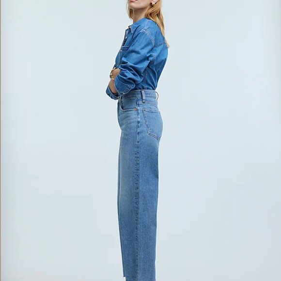 Madewell The Perfect Vintage Wide-Leg Crop Jean - Picture 4 of 9